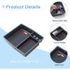 imageJKCOVER 2PCS Center Console Hidden Box Organizer Tray Compatible with 2024 2025 2026 Toyota Tacoma Accessories Armrest Secret Compartment And Armrest Tray Organizerred