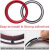 imageJKCOVER Air Conditioner Vent Cover Rings Compatible with Jeep Wrangler JLJLU 20182023 and 20202023 Gladiator JT Truck Interior Accessories Vent Outlet Trim RED 4PCS