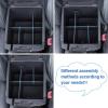 imageJKCOVER Center Console Dividers Organizer Compatible with Toyota Tacoma 20162021 2022 2023 AccessoriesInsert Box ABS Secondary StorageFor 20162023 Tacoma