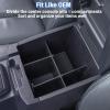 imageJKCOVER Center Console Dividers Organizer Compatible with Toyota Tacoma 20162021 2022 2023 AccessoriesInsert Box ABS Secondary StorageFor 20162023 Tacoma