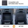imageJKCOVER Center Console Hidden Box Organizer Compatible with 20162021 2022 2023 Toyota Tacoma Accessories Armrest Hidden Storage Box Secret Compartment Press to Open and Close Patent Designfor 20162023 Tacoma