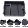 imageJKCOVER Center Console Organizer Compatible with Chevy SilveradoGMC Sierra 2014 2015 2016 2017 2018 150025003500HD Accessories Console Compartment Storage Tray Full Console wBucket Seats ONLYBlack Trim