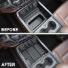 imageJKCOVER Center Console Organizer Compatible with Chevy SilveradoGMC Sierra 2014 2015 2016 2017 2018 150025003500HD Accessories Console Compartment Storage Tray Full Console wBucket Seats ONLYBlack Trim