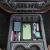 imageJKCOVER Center Console Organizer Compatible with Chevy SilveradoGMC Sierra 2014 2015 2016 2017 2018 150025003500HD Accessories Console Compartment Storage Tray Full Console wBucket Seats ONLYBlack Trim