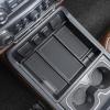 imageJKCOVER Center Console Organizer Compatible with Chevy SilveradoGMC Sierra 2014 2015 2016 2017 2018 150025003500HD Accessories Console Compartment Storage Tray Full Console wBucket Seats ONLYBlack Trim