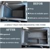imageJKCOVER Center Console Organizer Tray Compatible with 2024 2025 Subaru Impreza and Subaru Crosstrek Accessories ABS Material Insert Armrest Storage Box