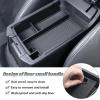 imageJKCOVER Center Console Organizer Tray Compatible with Toyota 4Runner 20102021 2022 2023 2024 and Kia Telluride 20202024 2025 AccessoriesInsert Armrest Box Secondary Storage ABS Black MaterialsFull tray