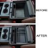 imageJKCOVER Compatible with 2014 2015 2016 2017 2018 Chevy SilveradoGMC Sierra 20152020 Chevy SuburbanTahoeGMC Yukon Center Console Organizer Tray Accessories  Full Console wBucket Seats ONLYblack