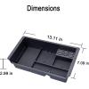 imageJKCOVER Compatible with Chevy SilveradoGMC Sierra 20142018 and Chevy Tahoe SuburbanGMC Yukon 20152020 Center Console Organizer Tray AccessoriesFull Console wBucket Seats ONLY  Black TrimHalfsize tray with black trim