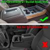 imageJKCOVER Compatible with Chevy SilveradoGMC Sierra 20142018 and Chevy Tahoe SuburbanGMC Yukon 20152020 Center Console Organizer Tray AccessoriesFull Console wBucket Seats ONLY  Black TrimHalfsize tray with black trim