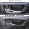 imageJKCOVER Door Handle Cover Compatible with Toyota Tacoma 20162021 2022 2023 Accessories Interior Door Handles Protector Decorate Covers Toyota Avalon Camry Highlander Prius Rav4 Sienna VenzaBlack