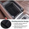 imageJKCOVER Flocking Material Center Console Organizer Tray Compatible with BMW X5 G05 X7 G07 20192025 and X6 G06 2020 2021 2022 2023 2024 2025 Accessories Flocked Interior Armrest Insert Storage BoxFlocking