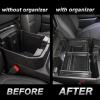 imageJKCOVER Full Size Center Console Organizer Tray Compatible with 20192022 Chevy SilveradoGMC Sierra 1500 and 20202023 SilveradoSierra 2500HD3500HD AccessoriesFull Console wBucket Seats ONLYblack