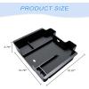 imageJKCOVER Full Size Center Console Organizer Tray Compatible with 20192022 Chevy SilveradoGMC Sierra 1500 and 20202023 SilveradoSierra 2500HD3500HD AccessoriesFull Console wBucket Seats ONLYFull Tray with black