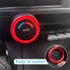 imageJKCOVER Interior Decorated Button Knob Covers Compatible with Toyota Tacoma 2023 2022 2021 2020 2019 2018 2017 2016 4WD Temp Air Conditioner AC Switch Audio CD Aluminum Alloy Knob Ring Red4pcs2024