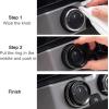 imageJKCOVER Interior Decorated Button Knob Covers Compatible with Toyota Tacoma 2023 2022 2021 2020 2019 2018 2017 2016 4WD Temp Air Conditioner AC Switch Audio CD Aluminum Alloy Knob Ring Red4pcsBlack