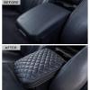 imageJKCOVER Premium Center Console Cover Compatible with Toyota Tacoma 2016 2017 2018 2019 2020 2021 2022 2023 PU Leather Car Armrest Cushion Protector Black20162023 tacoma
