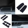 imageJKCOVER Premium Custom Liner Mat Accessories Compatible with Toyota Tacoma 2016 2017 2018 2019 2020 2021 2022 2023 Cup Holder Door Pocket and Center Console Inserts 19 Pcs Double Cab Red TrimBlack