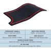 imageJKCOVER Premium Custom Liner Mat Accessories Compatible with Toyota Tacoma 2016 2017 2018 2019 2020 2021 2022 2023 Cup Holder Door Pocket and Center Console Inserts 19 Pcs Double Cab Red TrimRed