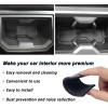 imageJKCOVER Premium Custom Liner Mat Accessories Compatible with Toyota Tacoma 2016 2017 2018 2019 2020 2021 2022 2023 Cup Holder Door Pocket and Center Console Inserts 19 Pcs Double Cab Red TrimBlack