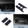 imageJKCOVER Premium Custom Liner Mat Accessories Compatible with Toyota Tacoma 2016 2017 2018 2019 2020 2021 2022 2023 Cup Holder Door Pocket and Center Console Inserts 19 Pcs Double Cab Red TrimBlack