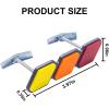 imageJKCOVER TRD Grille Decor Badge Compatible with Toyota 4Runner Tacoma Tundra Camry Sequoia Rav4 Highlander Accessories Front 3Color Design Upgrade Mesh Emblem Red Yellow Orange
