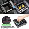 imageJKCOVER Upgraded Design Center Console Organizer Tray Compatible with Subaru Forester 2024 2023 2022 2021 2020 2019 Interior Armrest Insert Storage Box Easy Removal AccessoriesRed