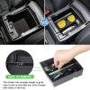 imageJKCOVER Upgraded Design Center Console Organizer Tray Compatible with Subaru Forester 2024 2023 2022 2021 2020 2019 Interior Armrest Insert Storage Box Easy Removal AccessoriesBlack
