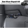 imageSun Visor Repair Kit Compatible with 2018 Jeep Wrangler JK20182023 Wrangler JL20202023 Gladiator JT Interior Accessories Aluminum Alloy Sun Visor Fixing Clip
