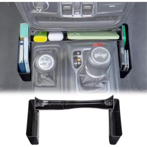 imageJKCOVER Capacity Upgrade Gear Shift Center Console Organizer Compatible with Jeep Gladiator JT 20202025 and Jeep Wrangler JLJLU 20182023 2024 2025 Accessories Interior Storage Hook Box Tray