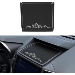 imageJKCOVER Dashboard Mats Compatible with Subaru CrosstrekImpreza 20182022 2023 and Subaru Forester 20192024 Accessories Center Console Liner Mats Inserts Rubber mats OrangePattern Gray