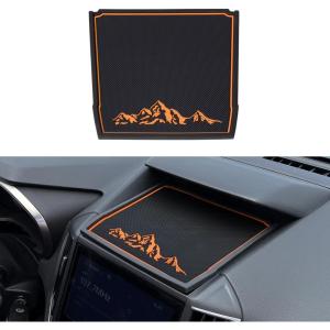 imageJKCOVER Dashboard Mats Compatible with Subaru CrosstrekImpreza 20182022 2023 and Subaru Forester 20192024 Accessories Center Console Liner Mats Inserts Rubber mats OrangePattern Orange