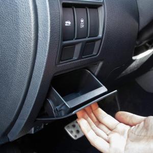 imageJKCOVER Interior Inner ABS Black Fuse Box Coin Container Storage Dash Tray Compatible with Subaru XV Crosstrek Forester Outback Legacy Impreza WRX STI Ascent Black